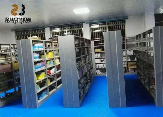 Revestimento em pó Sistemas de prateleiras compactas Fácil de montar Sistemas de prateleiras de armazenamento de alta densidade