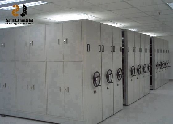 Armários de arquivos móveis convencionais Sistema de prateleiras 6 camadas Sistemas móveis de prateleiras
